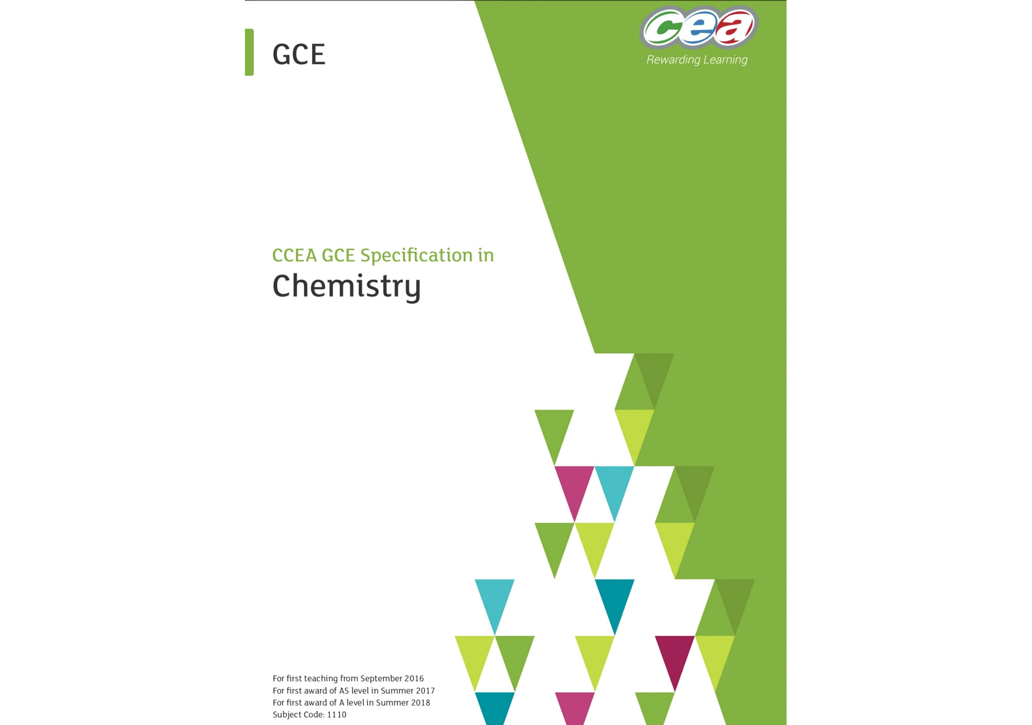 gce ccea chemistry